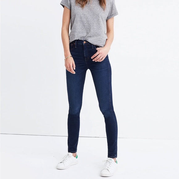 Madewell 10” High Rise Skinny Jeans in Hayes Wash - Picture 1 of 7